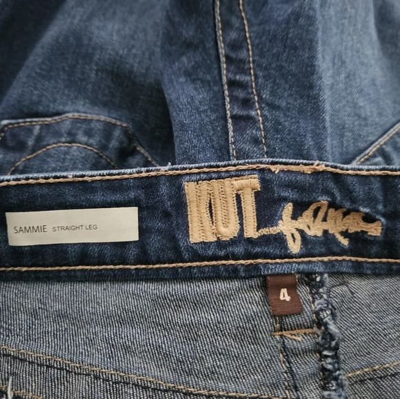 Kut from the kloth Sammie straight leg jeans dark blue wash‎ Denim size 4 - Picture 8 of 11